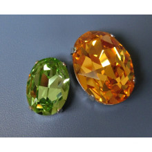 Oval Crystal Point Back Rhinestones Beads for Jewelry Component